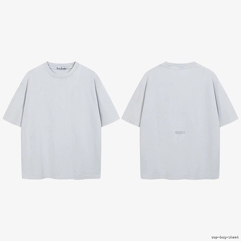 Acne Studios 2090-80 Blue Style Ac908040 Stockholm Logo T-Shirt Relaxed Styling