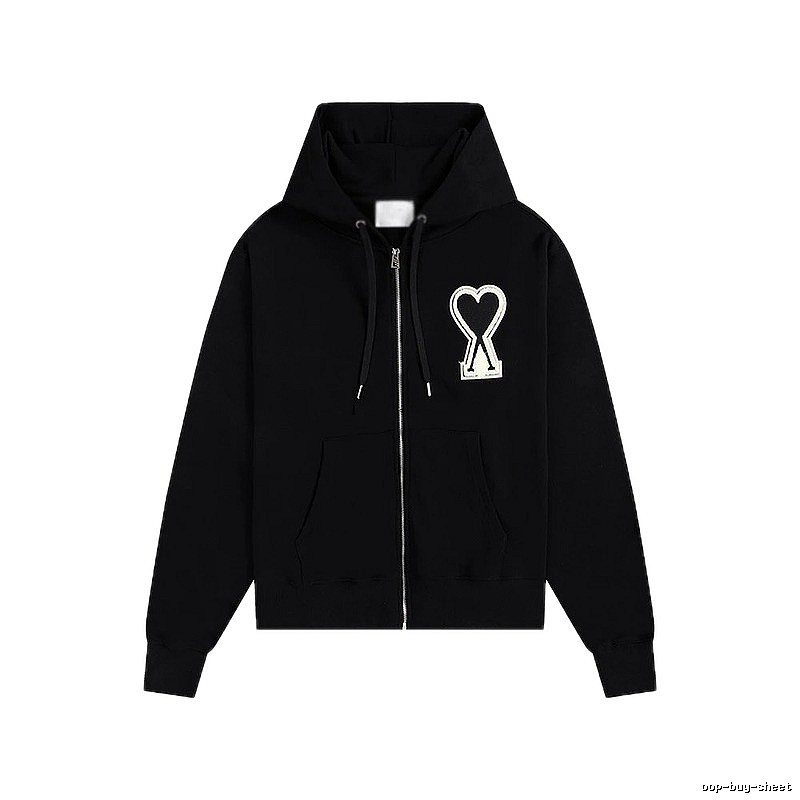 AMI Love Trendy and Cool Black Sweatshirt