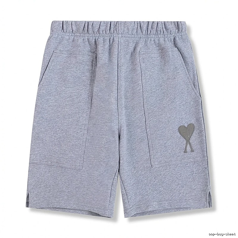 AMI pattern casual gray shorts
