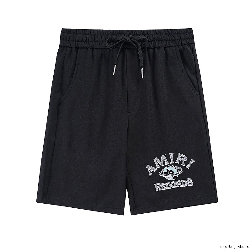 Amiri Streetwear Logo shorts Black Casual Amiri with Logo Accent