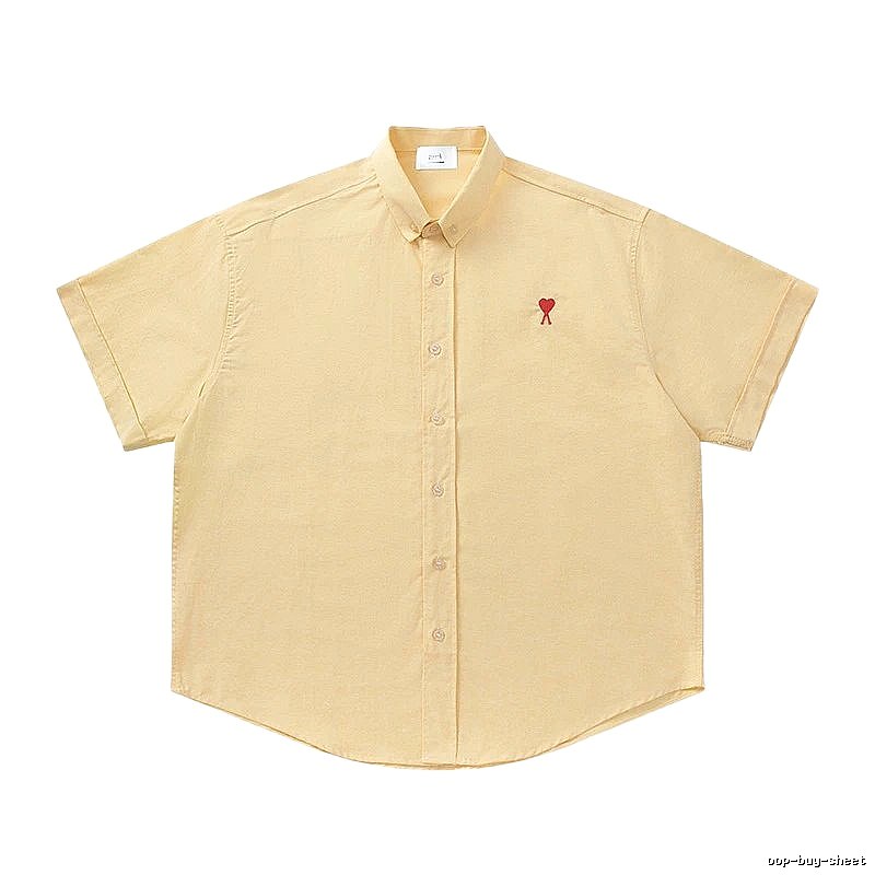 Ami's simple and loving style yellow shirt