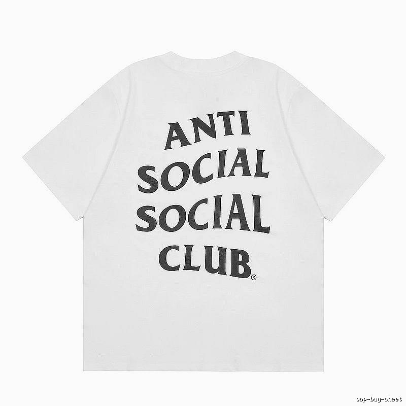 Anti Social Social Club Casual Logo T-shirt Black Orange Anti for Streetwear Looks