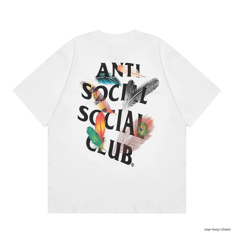 Anti Social Social Club Statement Logo T-shirt Black Orange Anti for Easy Pairing