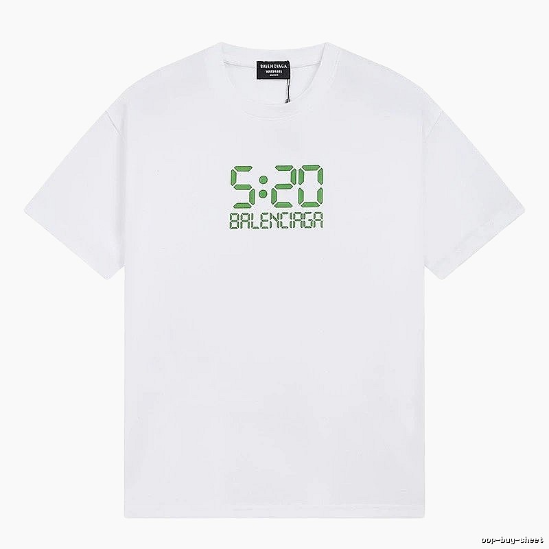Balenciaga digital-style white T-shirt