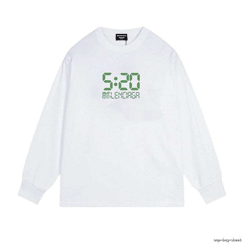 Balenciaga digital-style white T-shirt