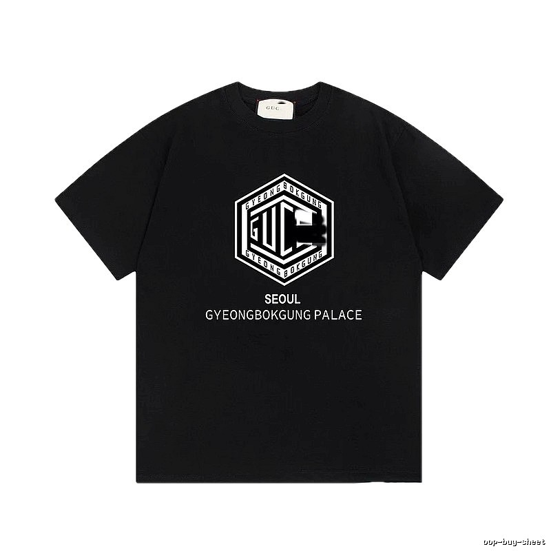 Balenciaga Graphic Printed Cool & Trendy Black Short-sleeve T-shirt