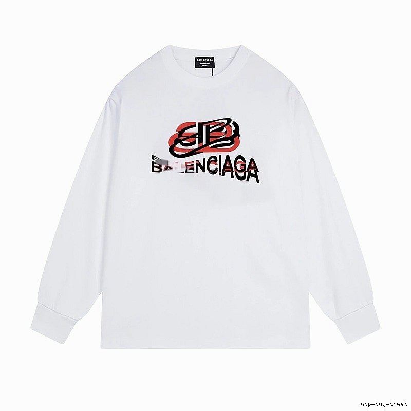 Balenciaga letter white sweatshirt