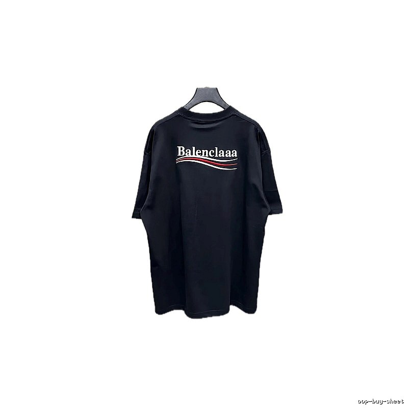 Balenciaga minimalist style black T-shirt