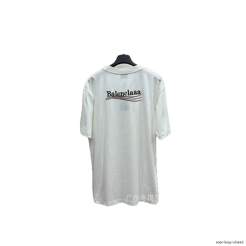 Balenciaga minimalist style white T-shirt