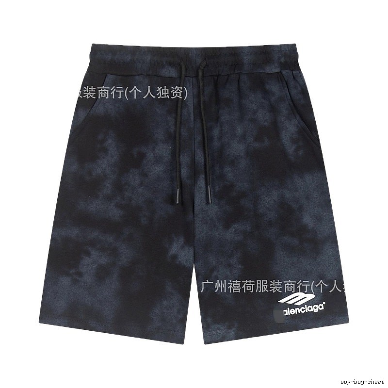 Balenciaga tie-dye style shorts