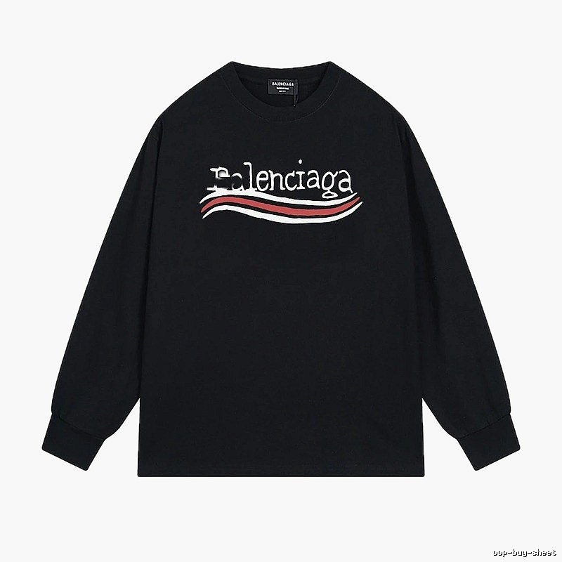 Balenciaga wavy black sweatshirt