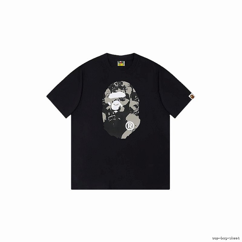Bape Ape Head Camouflage Style Short-Sleeve Shirt