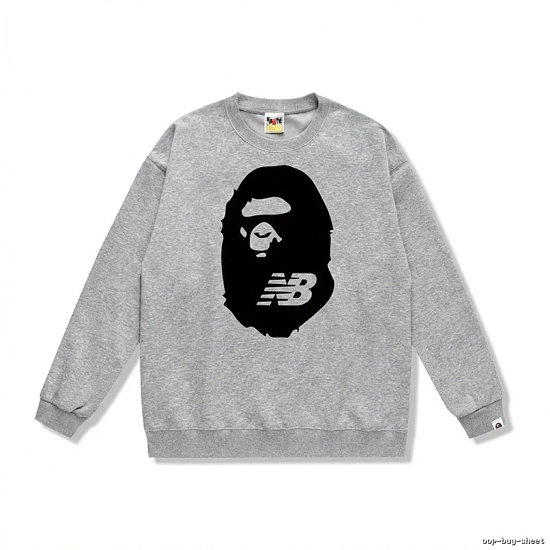 Bape Ape Head Grey Sweatshirt