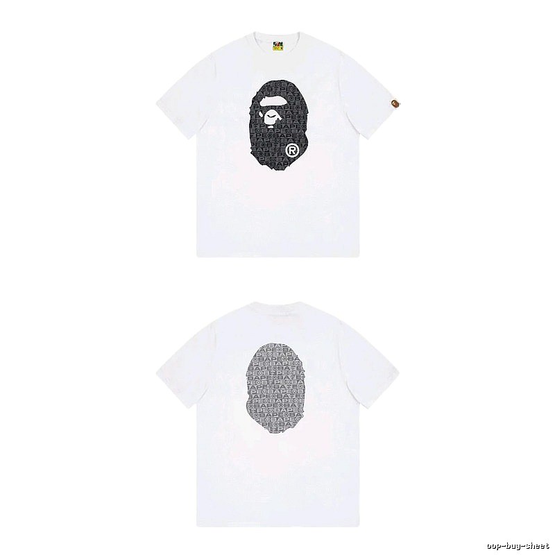 Bape Ape Head Simple White T-shirt