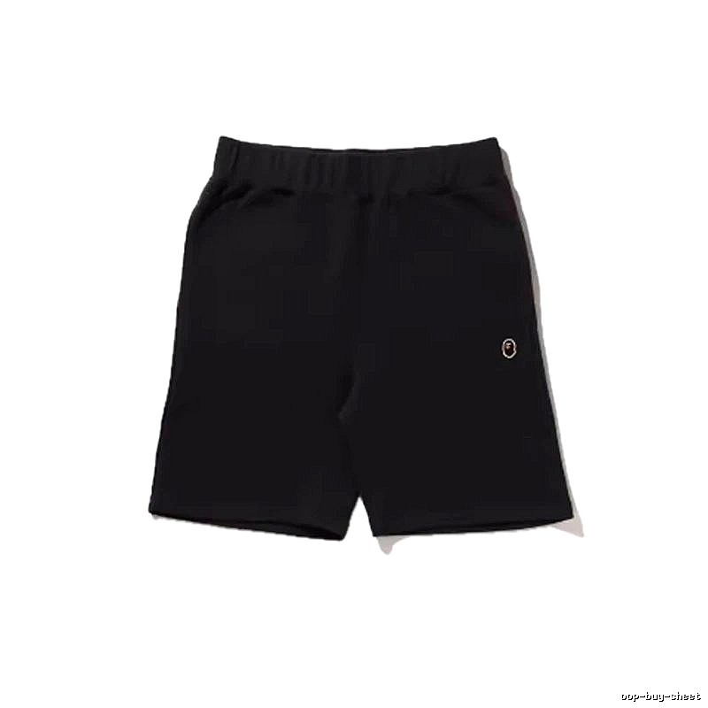 Bape basic black shorts