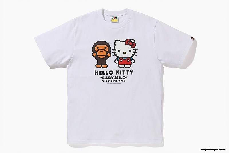 Bape co-branded cartoon white T-shirt
