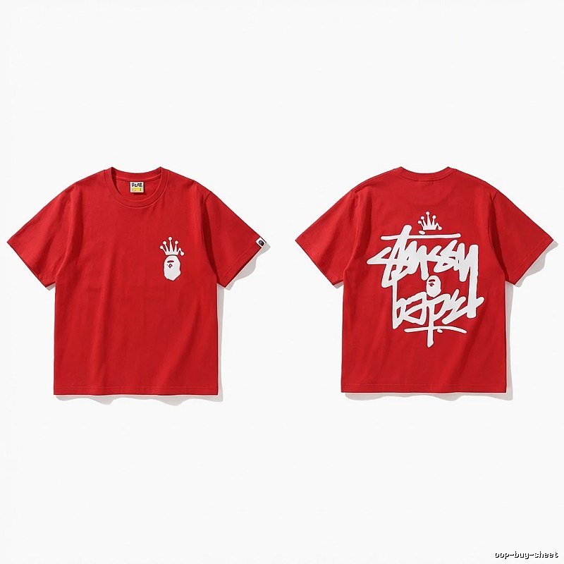 Bape Crown Graffiti Style T-shirt