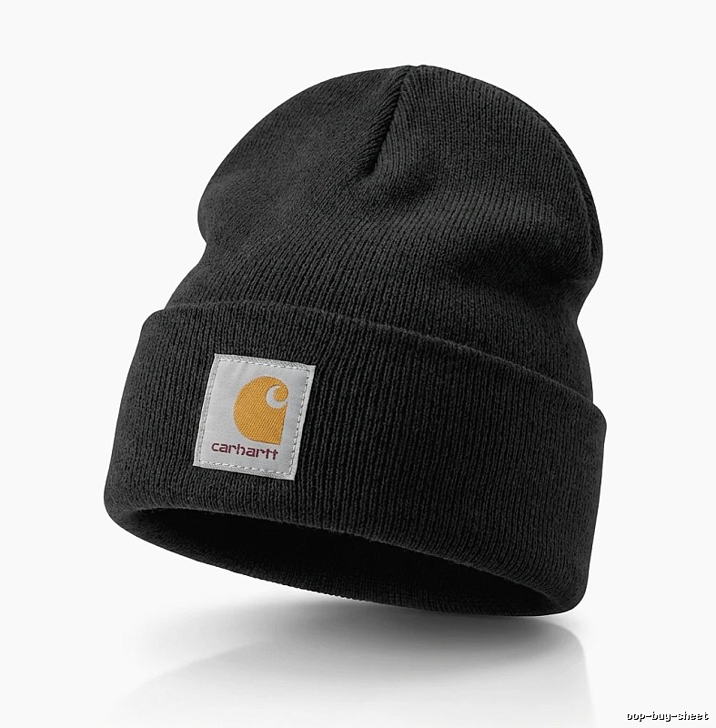 Carhartt classic black beanie