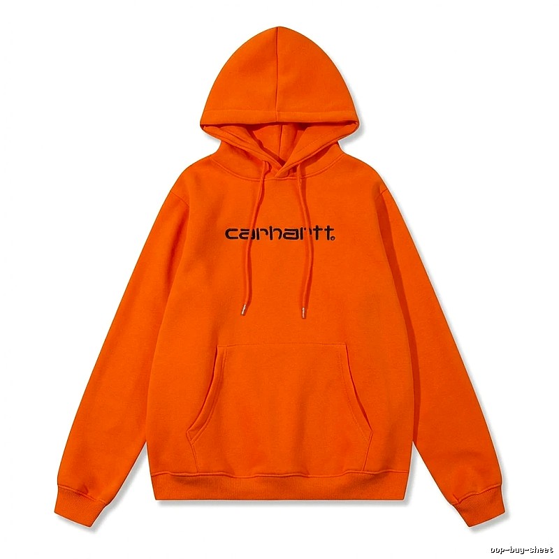 Carhartt orange minimalist style sweatshirt