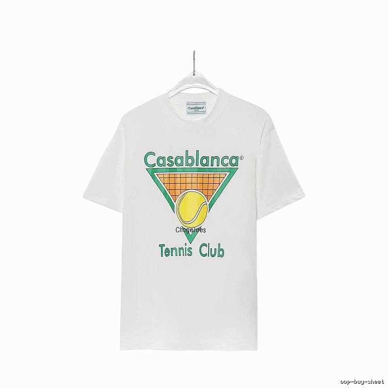 Casablanca Tennis Style White T-shirt
