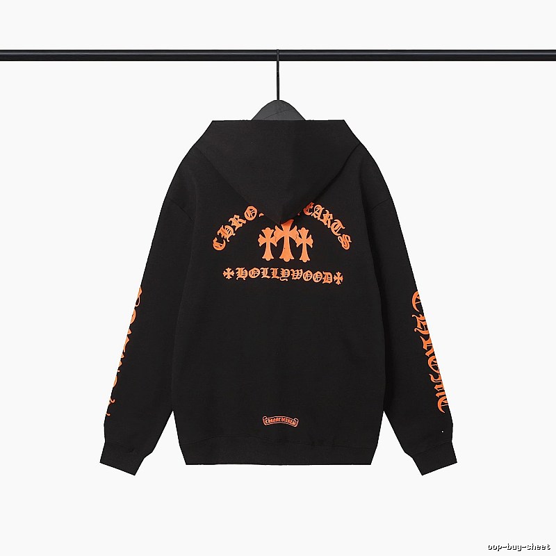 Chrome Hearts 2089-67 Black Cross Graphic Hoodie Color Pop