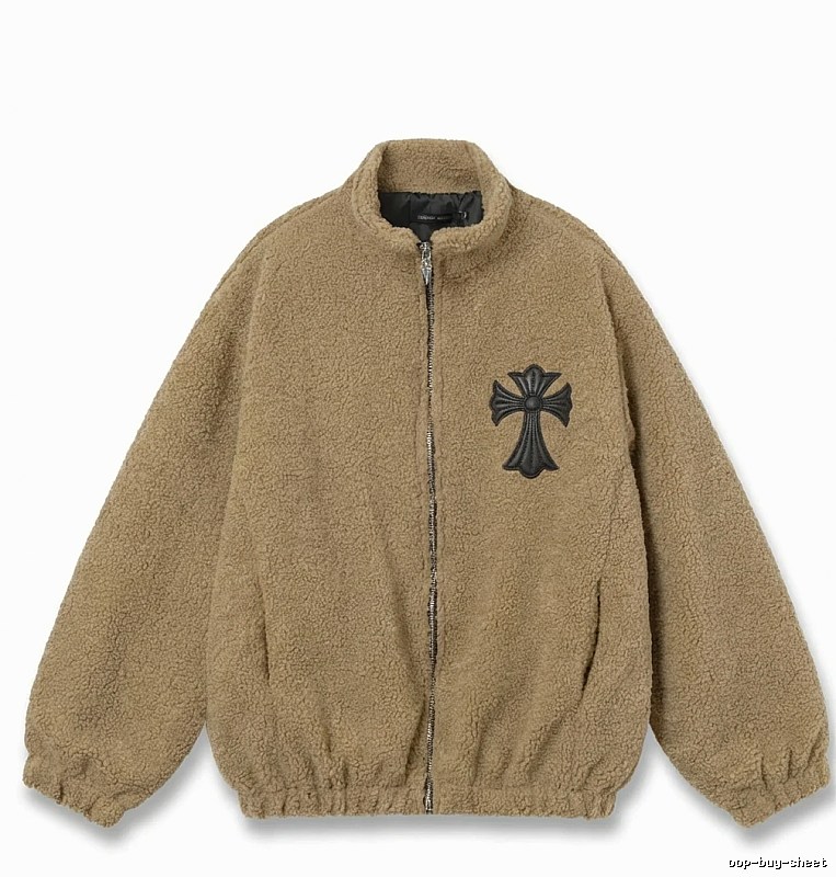 Chrome Hearts Cross Vintage Style Brown Coat