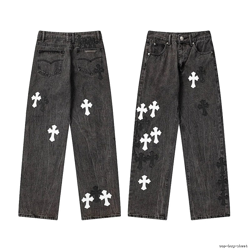 Chrome Hearts Daily Graphic jeans Light Denim Jeans with Visual Detail