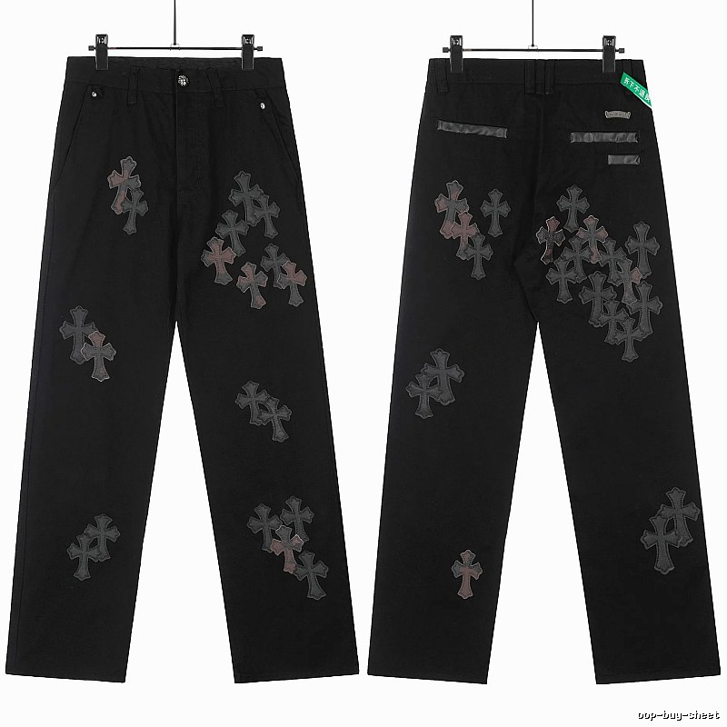 Chrome Hearts Patterned Graphic jeans Light Denim Jeans with Polished Detail