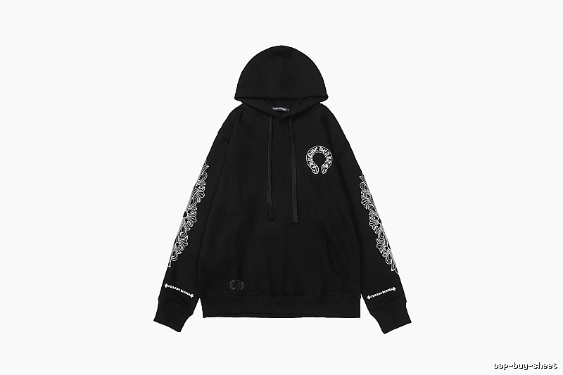 Chrome Hearts Resort Cross graphic hoodie Black Blue Cross with Premium Look