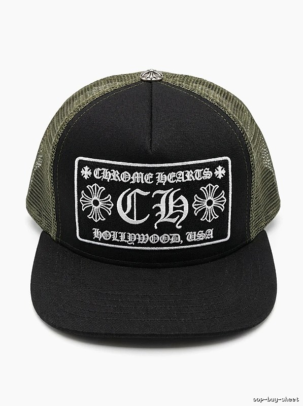 Chrome Hearts Retro Style Black Hat