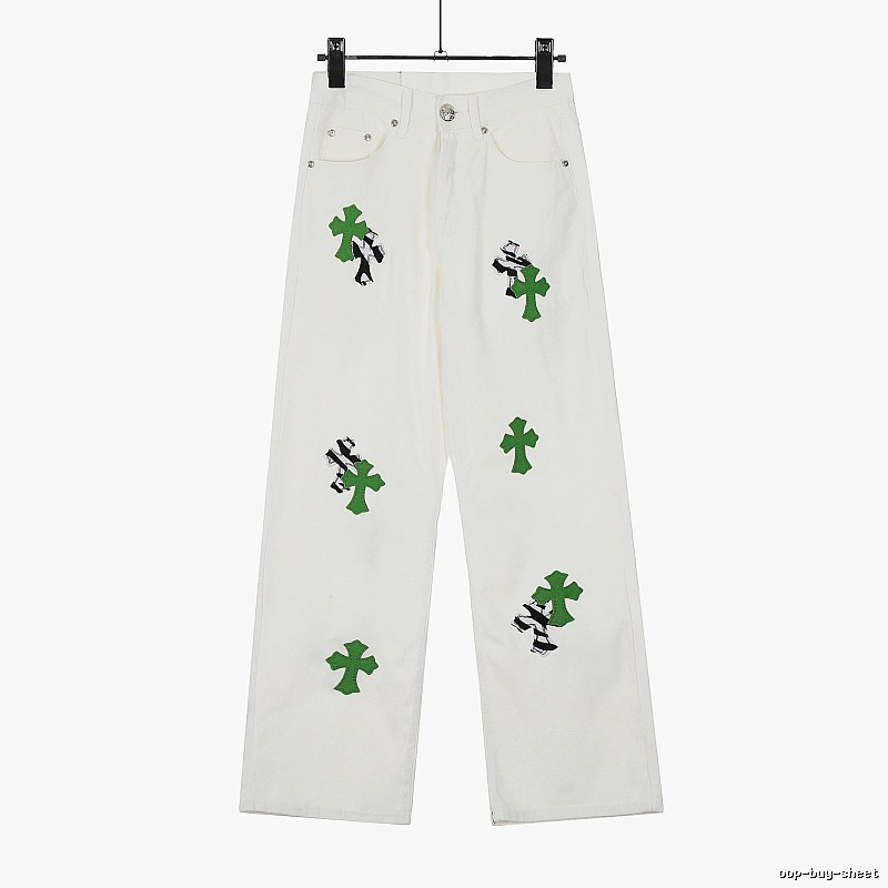 Chrome Hearts Travel Graphic jeans Light Denim Jeans with Modern Look