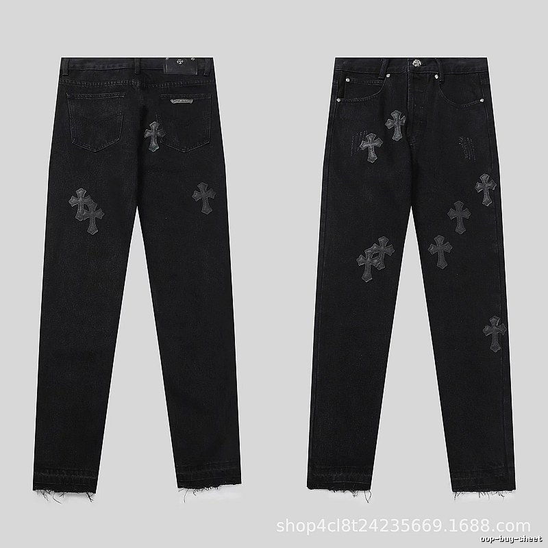 Chrome Hearts Weekend Graphic jeans Light Denim Jeans for Seasonal Looks