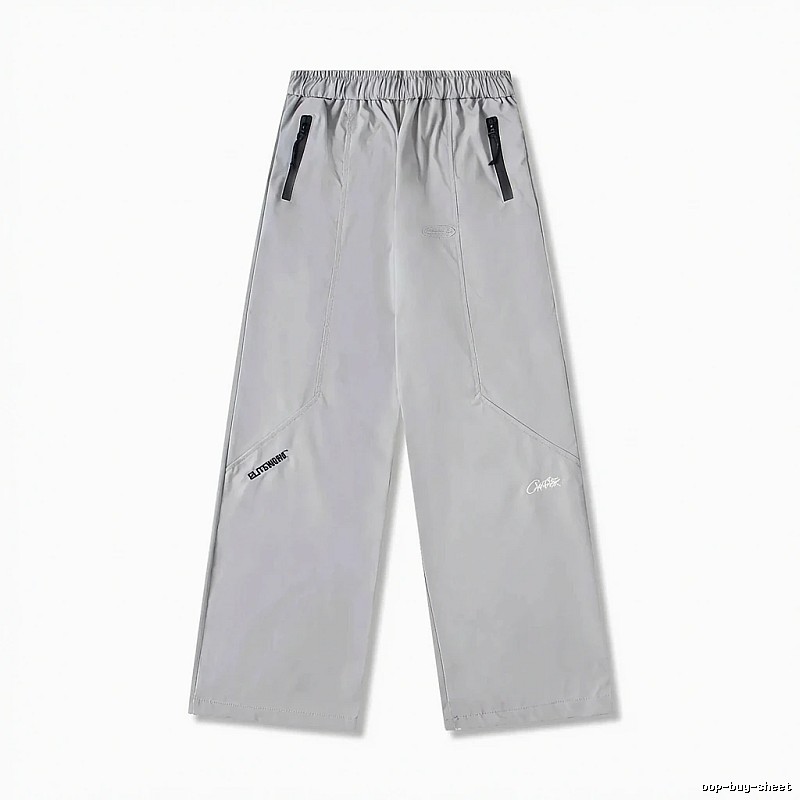 Corteiz Workwear Style Light Grey Trousers