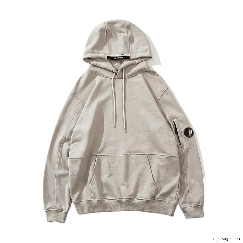 C.P. Company minimalist light gray hoodie