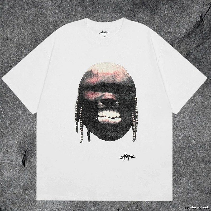 Denim Tears White Graphic T-Shirt Clean Colorway