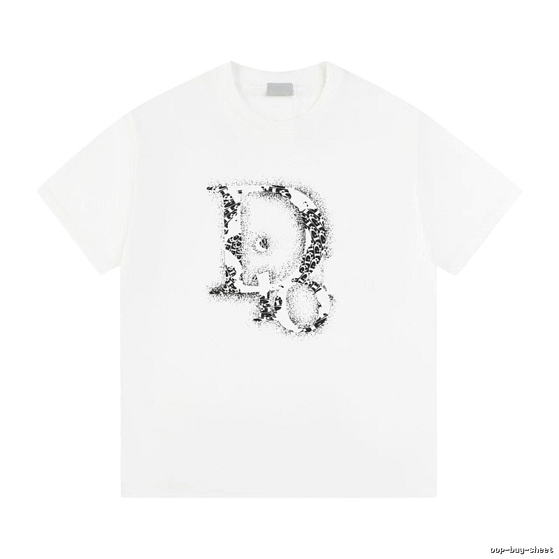 Dior Minimalist Monogram White Short-sleeved T-shirt