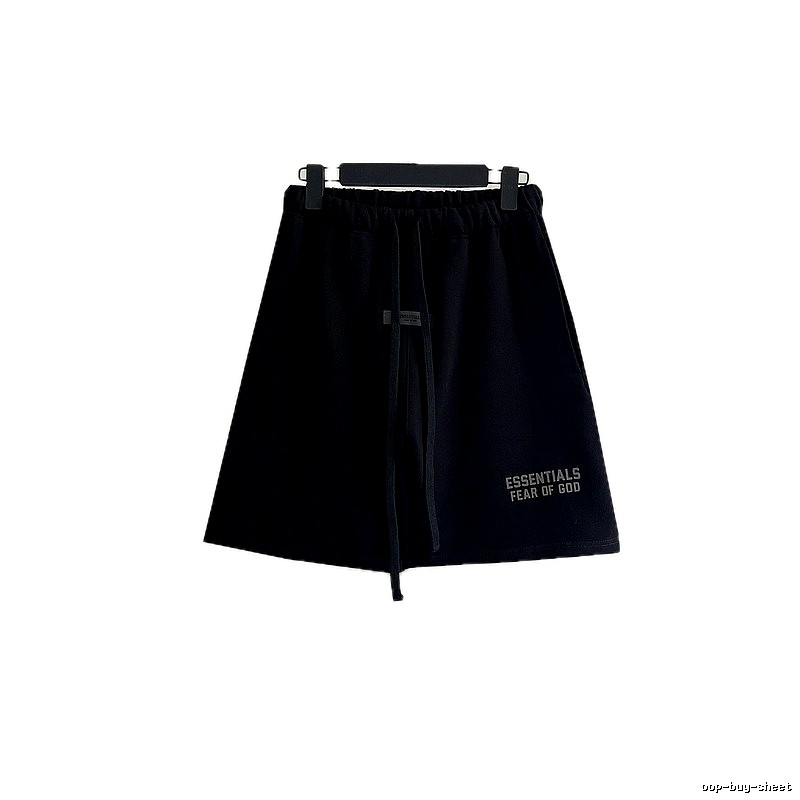 ESSENTIALS casual style black shorts