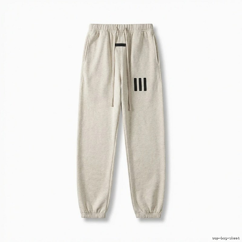 ESSENTIALS minimalist style light gray sweatpants