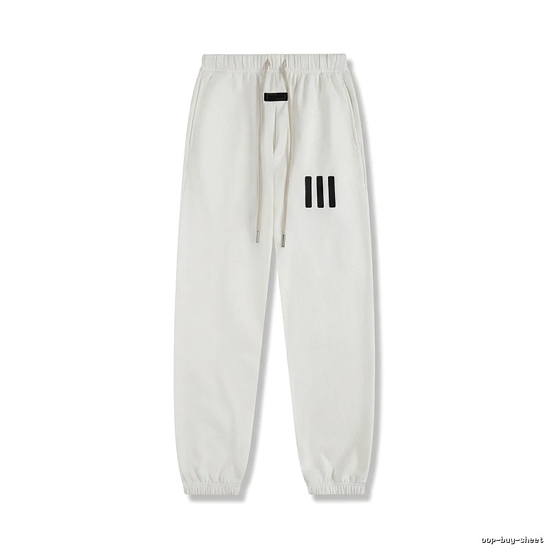 ESSENTIALS minimalist style white sweatpants
