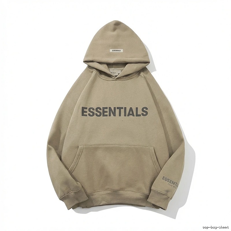 ESSENTIALS Simple Style Khaki Sweatshirt