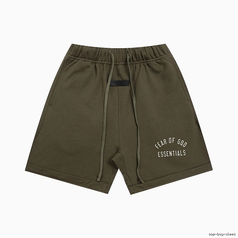 ESSENTIALS trendy brand army green shorts