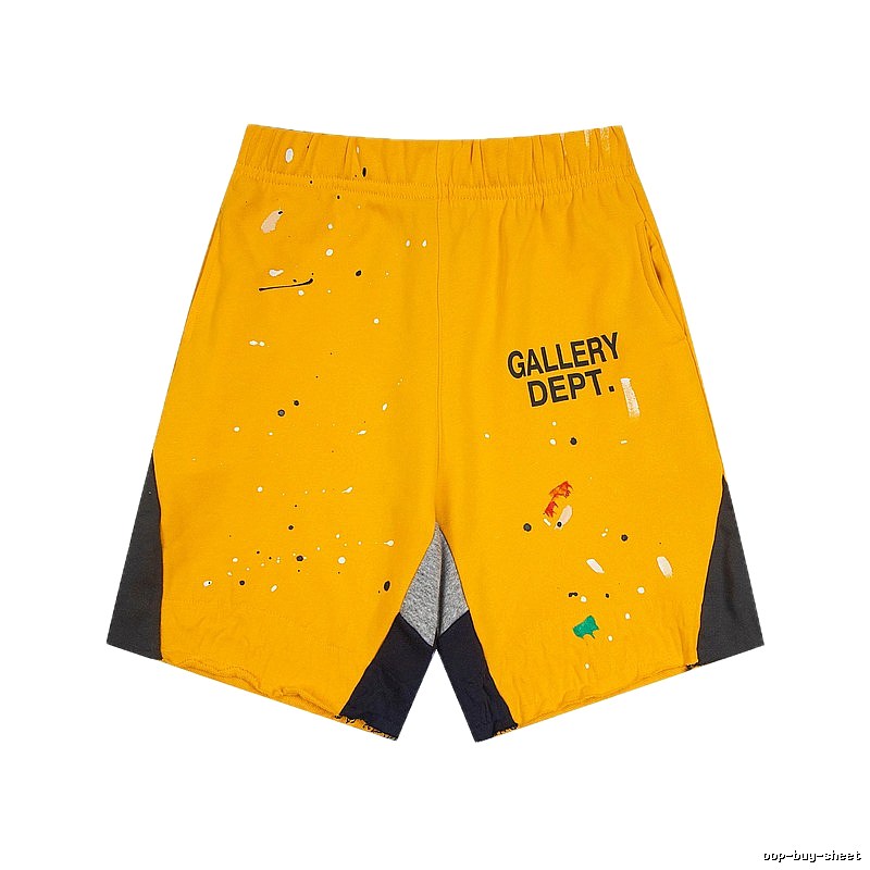 Gallery Dept. Graffiti-style Yellow Shorts