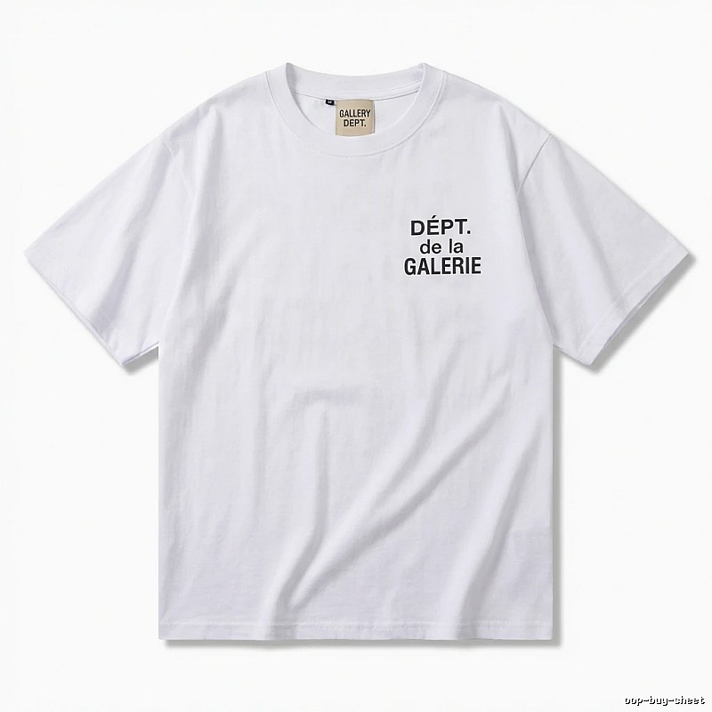 Gallery Dept Minimalist Style White T-shirt