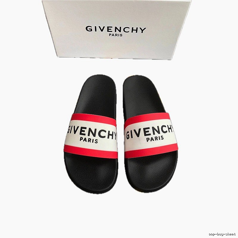 Givenchy Classic Logo Color-block Streetwear Slides