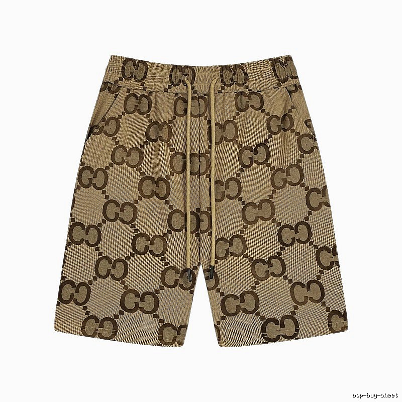 Gucci Double G Brown Retro Shorts