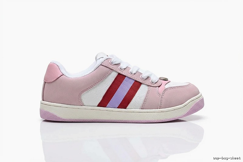 Gucci pink retro-style sports shoes