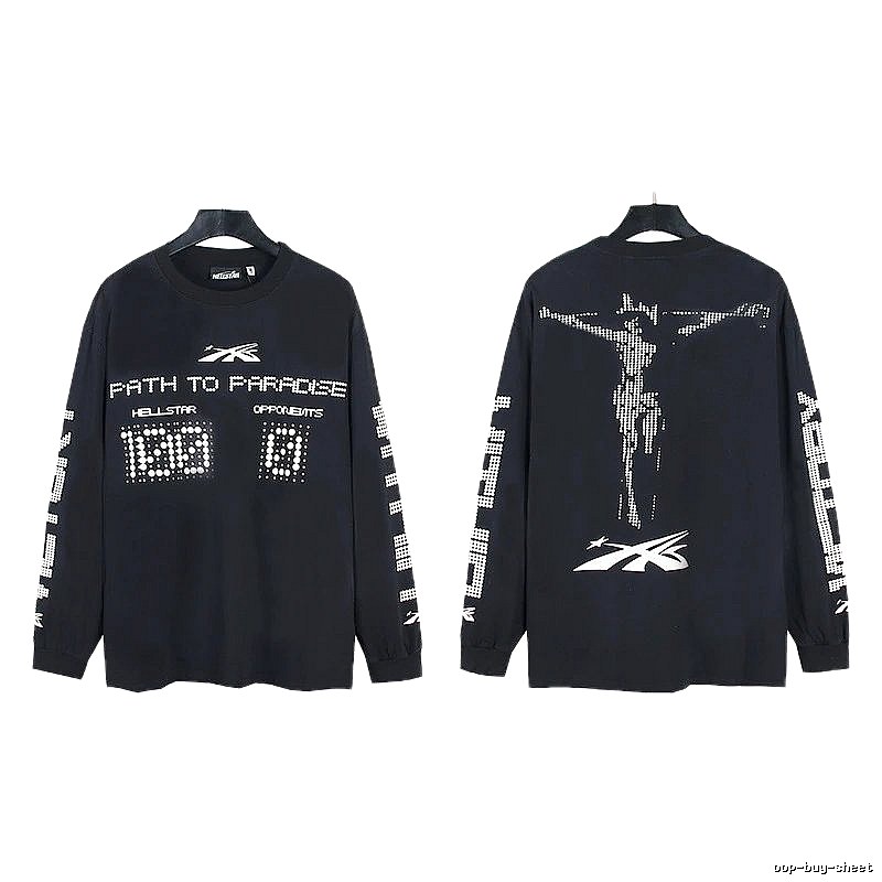 Hellstar Dark Style Printed Black Long-sleeve
