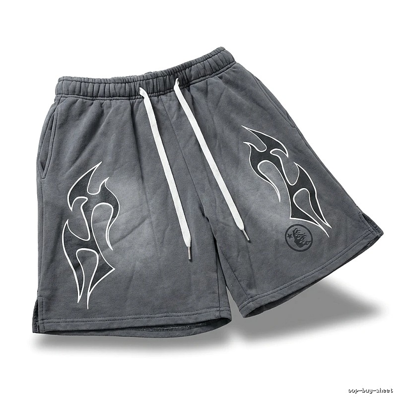 Hellstar Flame Ash Shorts