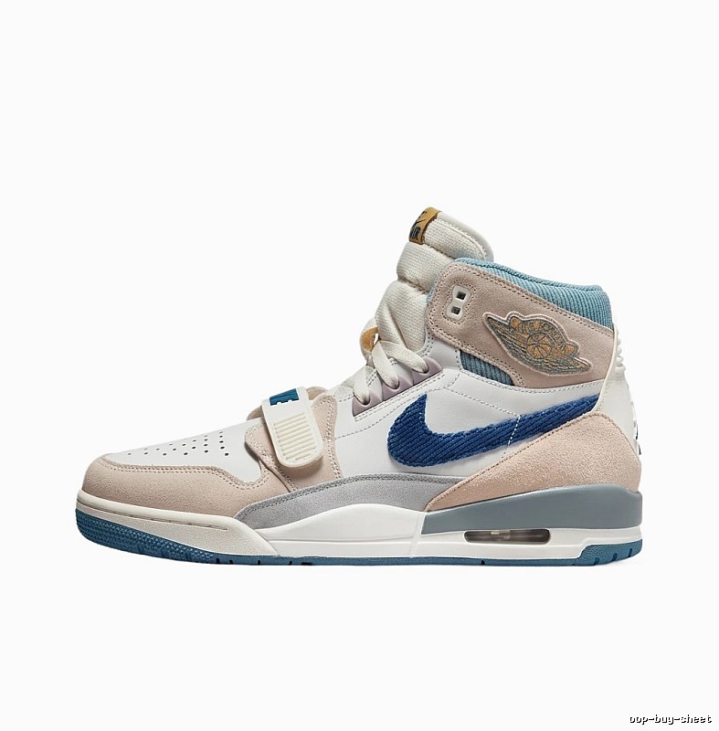 Jordan retro blue and white sports shoes