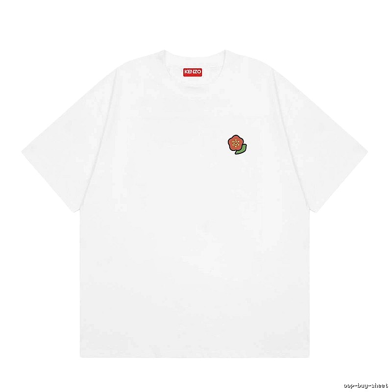 KENZO Crabapple Blossom Casual Style White Short Sleeve T-shirt